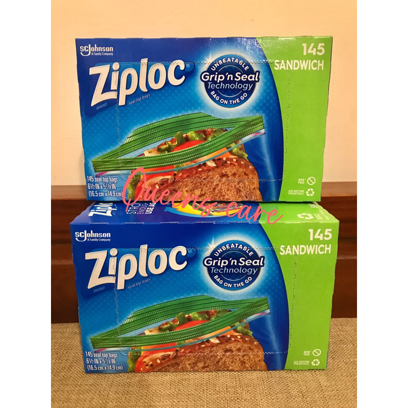全新現貨 Ziploc 可封式三明治保鮮袋 夾鍊袋 包裝袋 好事多 美式賣場