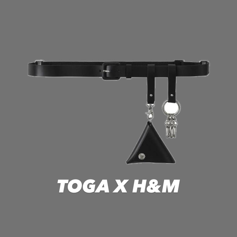 TOGA X H&amp;M 尼龍 皮帶 零錢包 鑰匙扣