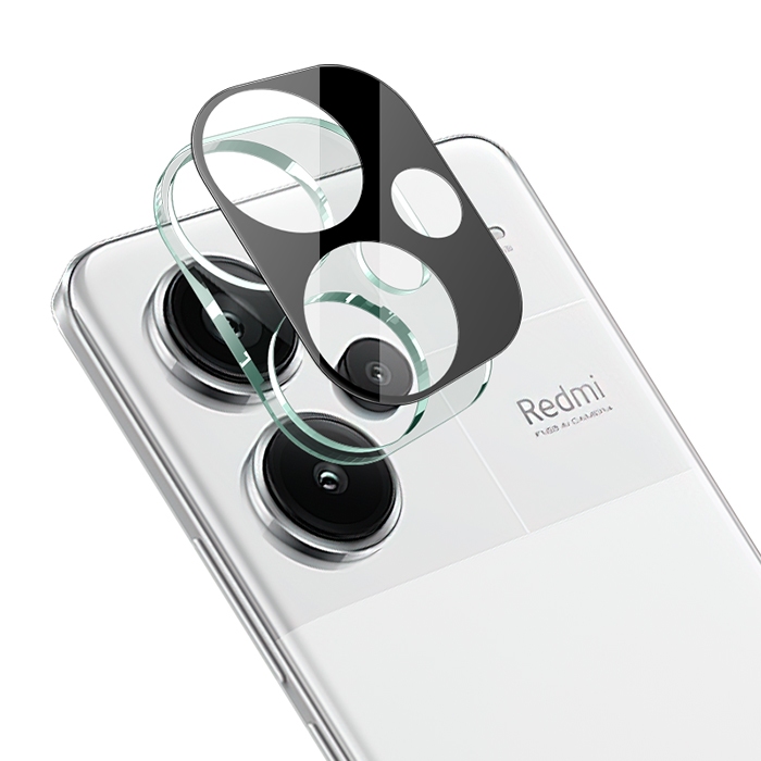 Redmi 紅米 Note 13 Pro+ 5G 鏡頭玻璃貼(一體式)(曜黑版) 奈米吸附 鏡頭貼 鏡頭保護貼 鏡頭膜