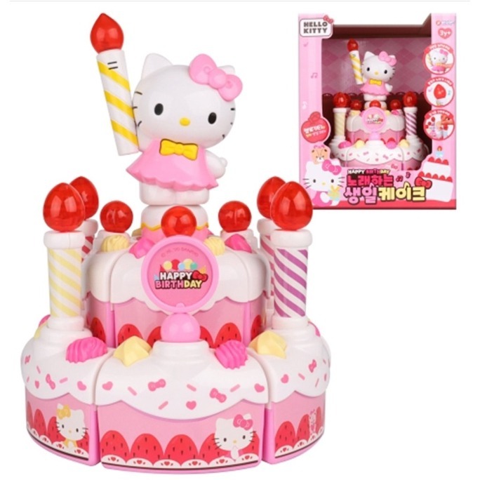 佳佳玩具 --- Hello Kitty 凱蒂貓 音樂生日蛋糕 家家酒 生日蛋糕 三麗鷗【05314777】