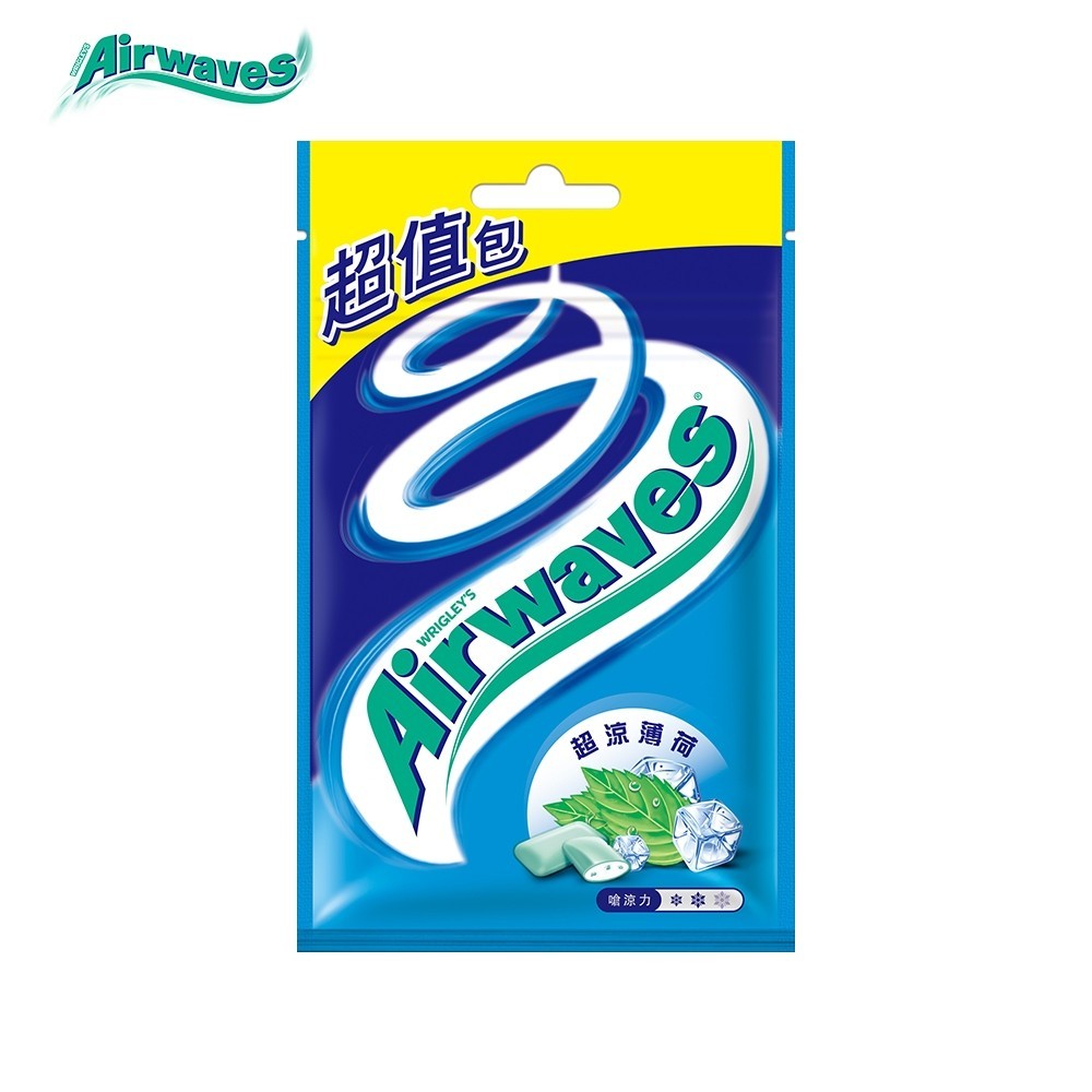 【Airwaves】無糖口香糖超值包 62g 超涼薄荷 (滿額加價購商品) [完全贈品]