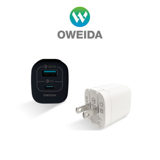 Oweida GaN PD+QC3.0 氮化鎵急速充電器 Type-C+USB-A 33W 快充頭 充電器