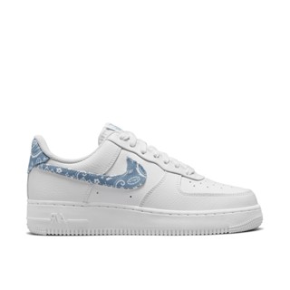 NIKE 女鞋 W AIR FORCE 1 '07 PAISLEY 變形蟲 白藍【A-KAY0】【DH4406-100】