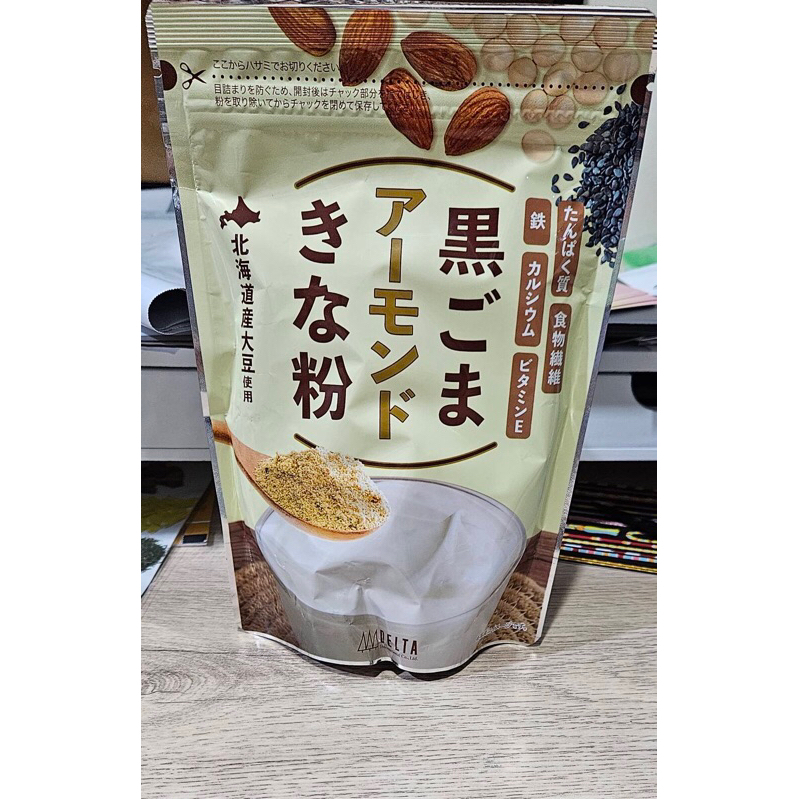 現貨！日本代購 黑芝麻 杏仁 黃豆粉 營養 220g