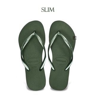 havaianas ✈️Slim 窈窕系列 即將漲價 墨綠 女款 珠光鞋帶 哈瓦仕 夾腳拖 拖鞋-阿法.伊恩納斯 墾丁