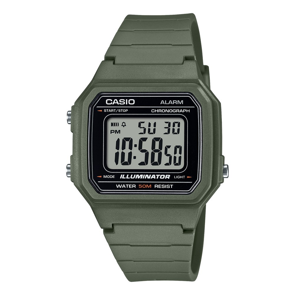 卡西歐 CASIO / W-217H-3A / 數位系列 (附錶盒) 大型顯示 7年電池壽命