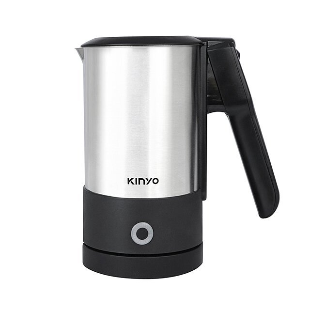 【KINYO】0.6L雙電壓旅行快煮壼(AS-HP90)｜分離式底座 110V/220V 摺疊把手 電茶壺 煮水壺
