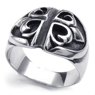 【R10023336】精緻個性復古宮廷雕花圖騰鑄造鈦鋼戒指/戒環