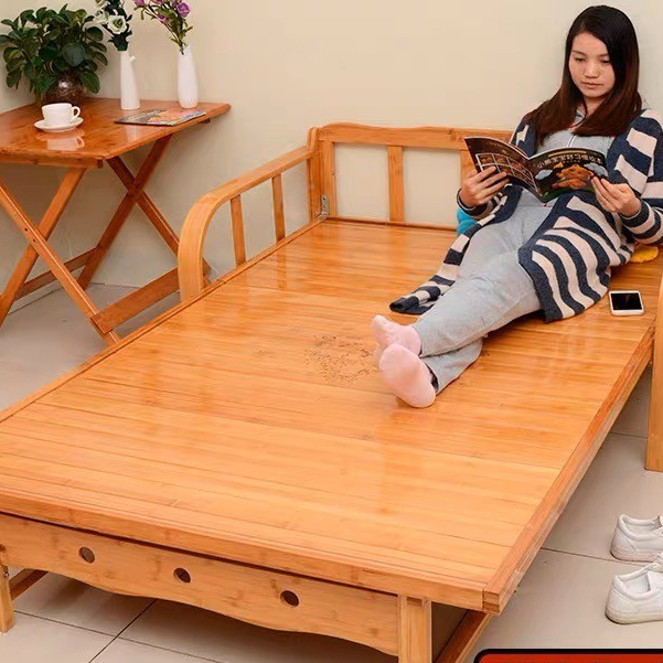 免運 折疊床沙發床兩用 雙人單人 午睡午休 成人家用 1.5米小戶型 簡易竹床