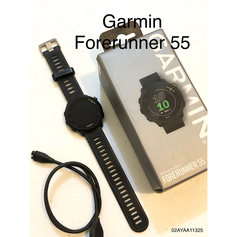 [蝦幣九折] 二手 Garmin 55 保固2024.06.29 跑錶 forerunner 55