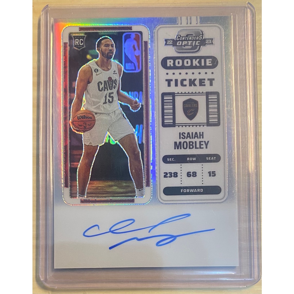 2022-23 Contenders Optic ISAIAH MOBLEY RC Rookie Ticket AUTO