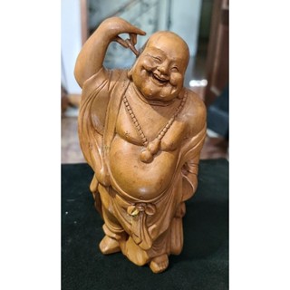 黃楊木 彌勒佛 手工雕刻品 工藝品 木雕藝品 藝術品 彌勒佛雕像 藝術收藏 藝品擺飾 黃楊木雕 黃楊木雕刻品 木雕擺件