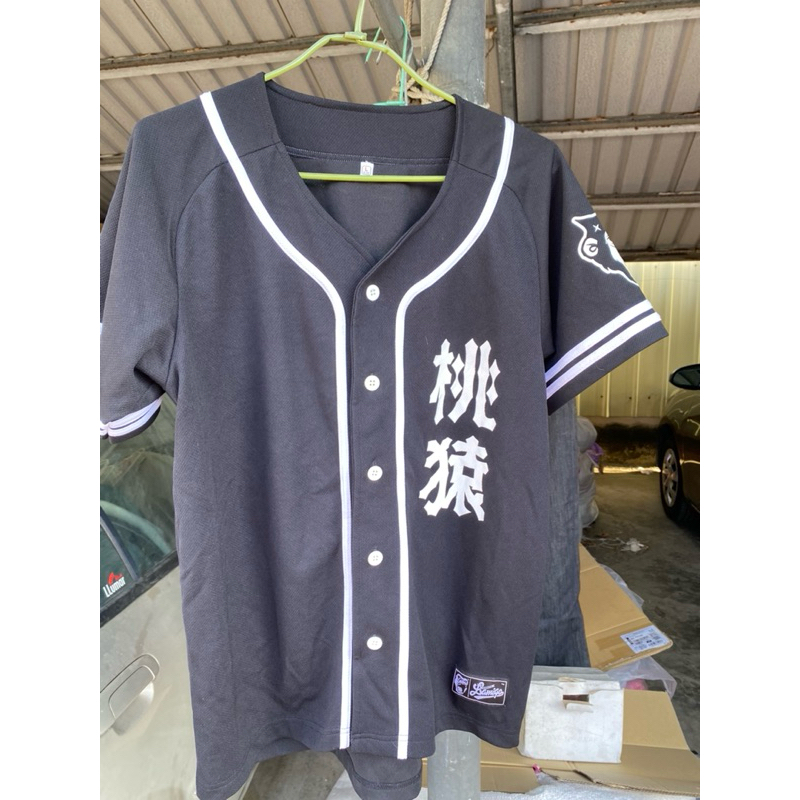 中華職棒CPBL 桃猿 Lamigo 正版絕版加油黑色棒球球衣