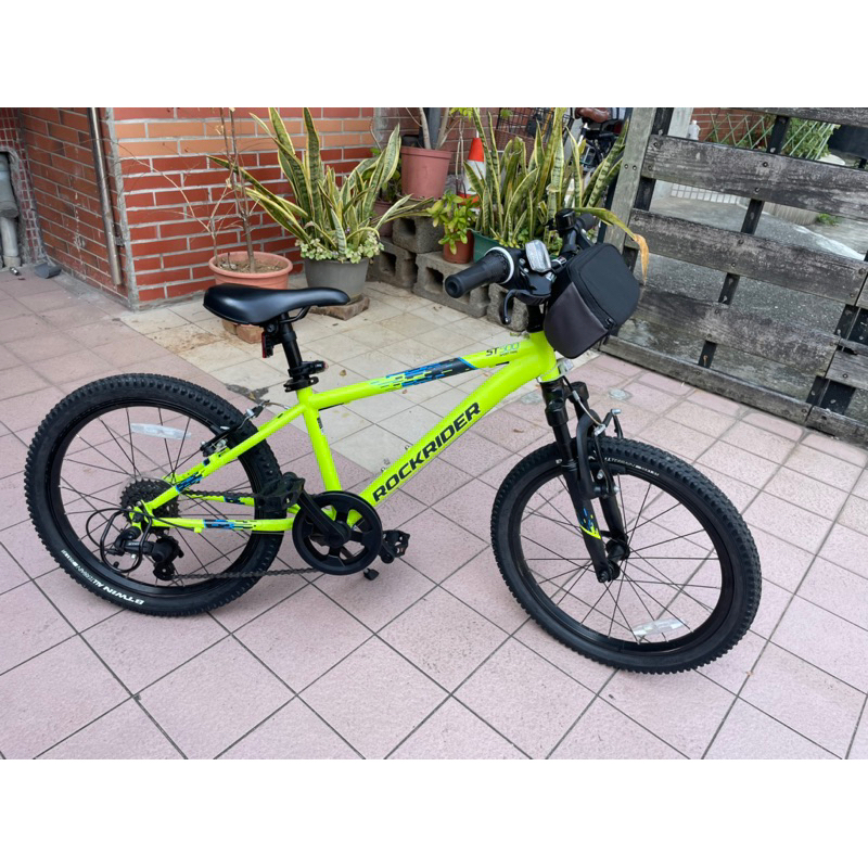 *九成新*BTWIN ST500 20寸 螢光綠 6段變速 登山 自行車