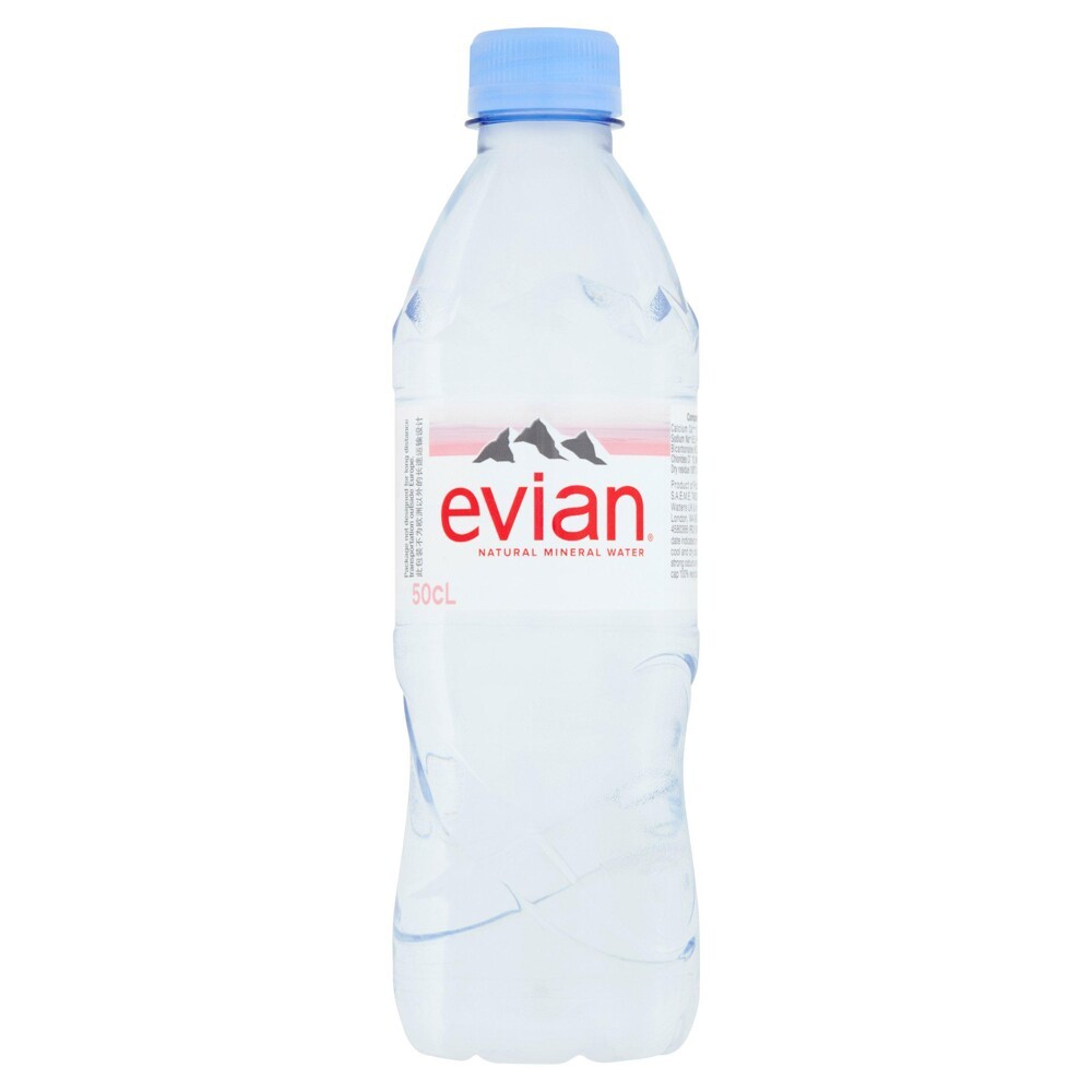 【全球】法國EVIAN天然礦泉水(500ML/罐)(單瓶)(短效期)