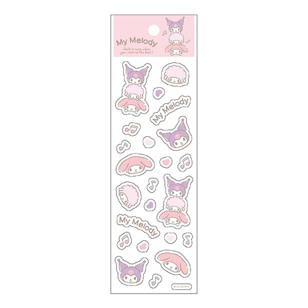 三麗鷗 可愛小貼紙-美樂蒂&amp;酷洛米 墊腳石購物網