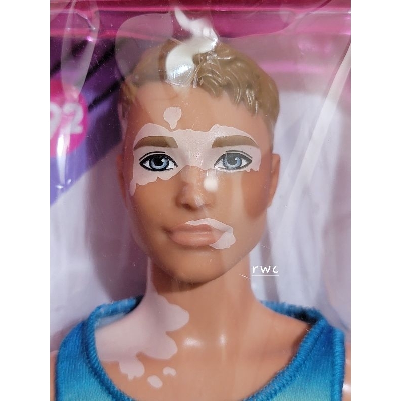 美泰兒 MATTEL 正版芭比娃娃 時尚達人 #192 肯尼 剪短的頭髮和白癜風 BARBIE KEN DOLL