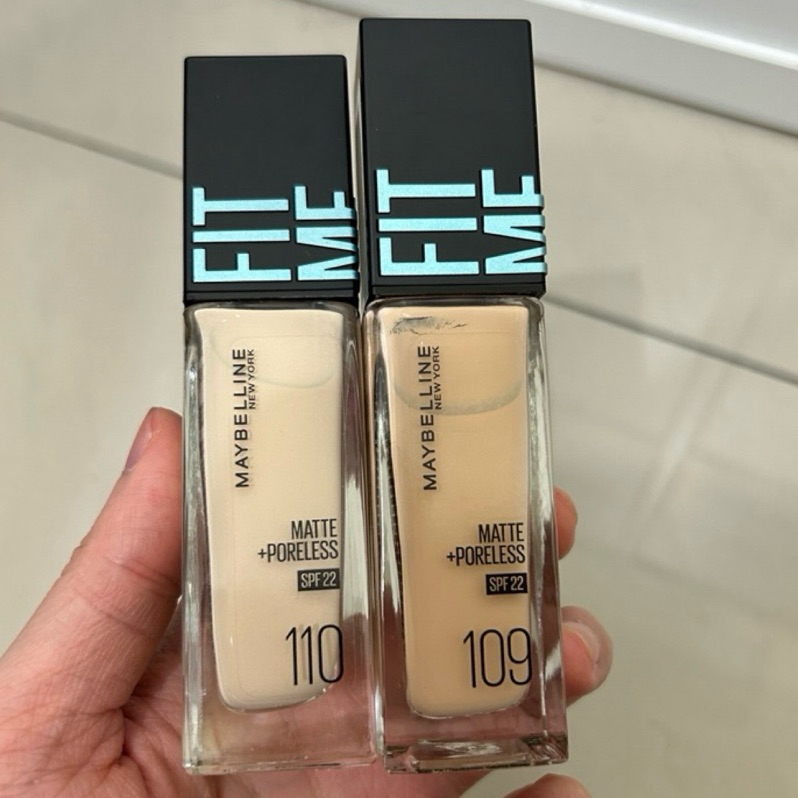 Maybelline Fie me! 反孔特霧粉底液 109 110