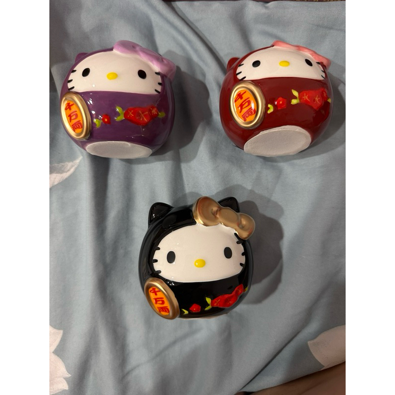 Hello Kitty達摩陶瓷小擺飾