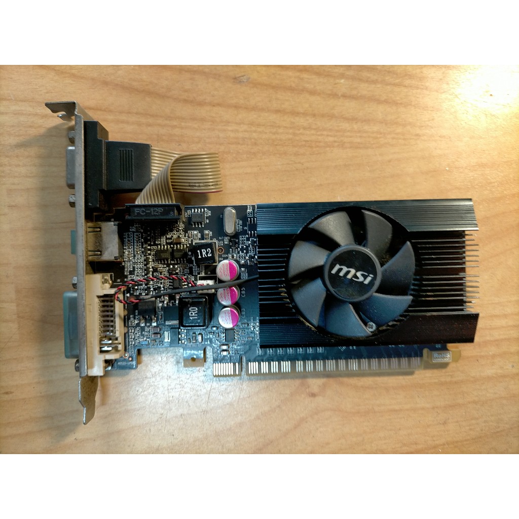 E.PCI-E顯示卡-微星N610GT-MD2GD3/LP(MS-V809)DDR3 64bit HDMI 直購價180