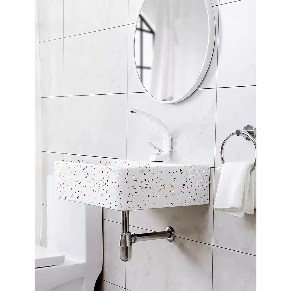 簡約時尚掛牆式洗手盆浴室小戶型衛生間簡易洗臉盆陽臺北歐壁掛盆小號