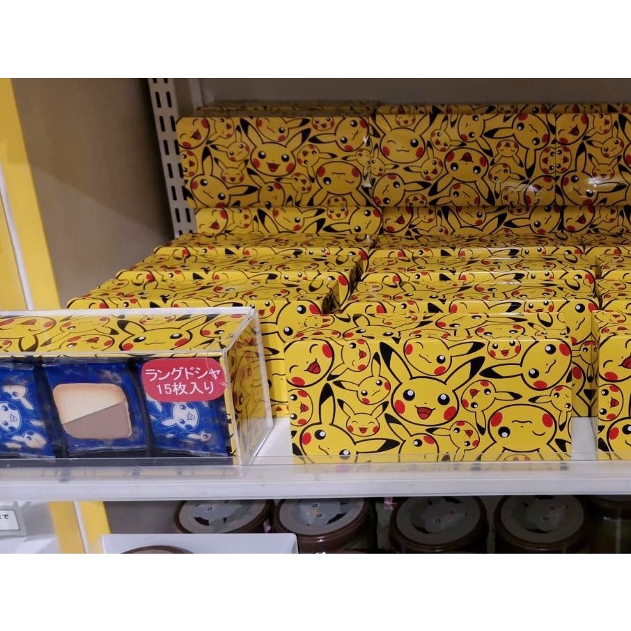 ☆小樂雜貨☆ 現貨 日本 日本製 寶可夢 皮卡丘 巧克力 餅乾 神奇寶貝 鐵盒 收納盒 生日 母親節 禮盒 巧克力餅乾
