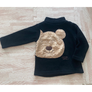小童🐻黑色熊熊長袖針織毛線衣🧶二手尺寸約90