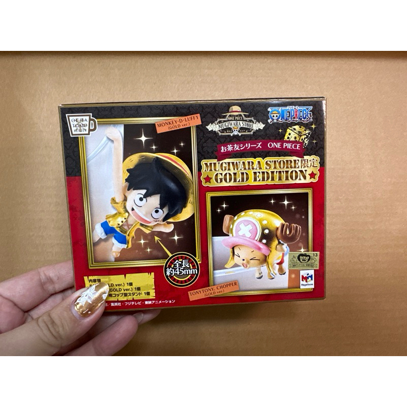 One Piece 航海王 魯夫和喬巴金色特別版杯緣子（全新）收藏