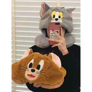 𝑪𝑯𝑼𝑼𝑼𝑵𝑰｜現貨✨湯姆貓與傑利鼠連帽U型枕｜Tom&Jerry U型枕｜睡覺神器/午睡枕