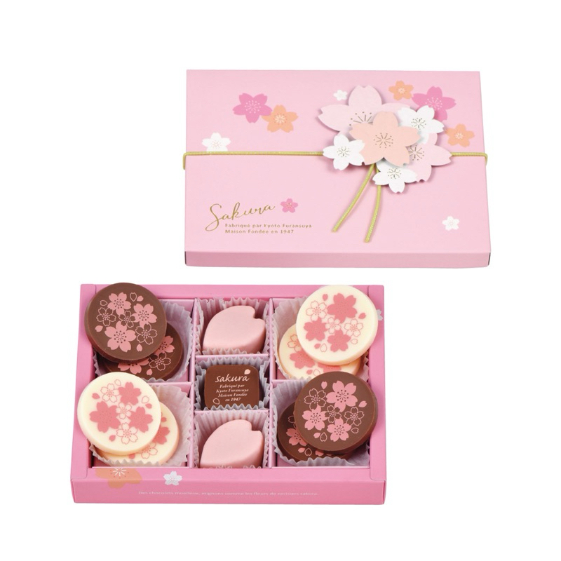 【現貨附發票】日本京都 FURANSUYA洋菓子店 季節限定 櫻花巧克力（11入）