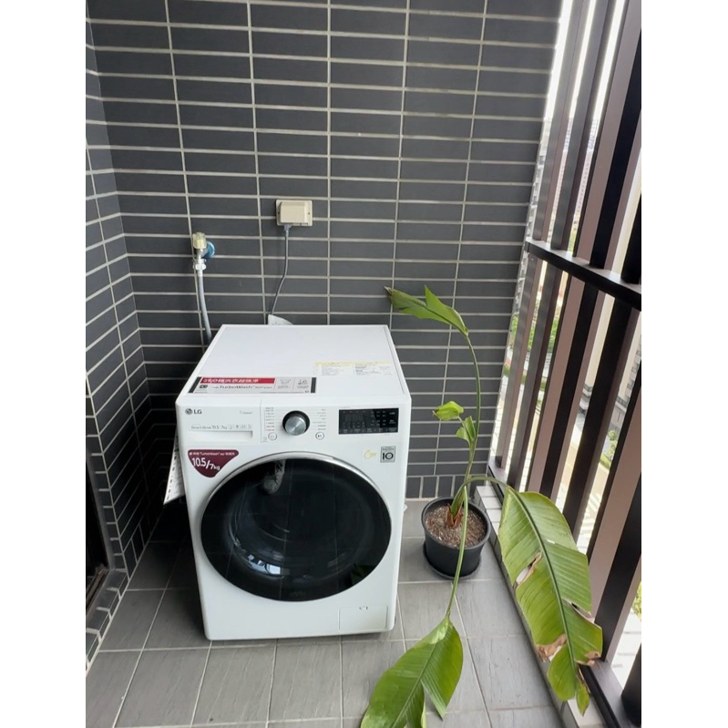 (新竹竹北自取)LG-10kg滾筒洗衣機 二手2019購入