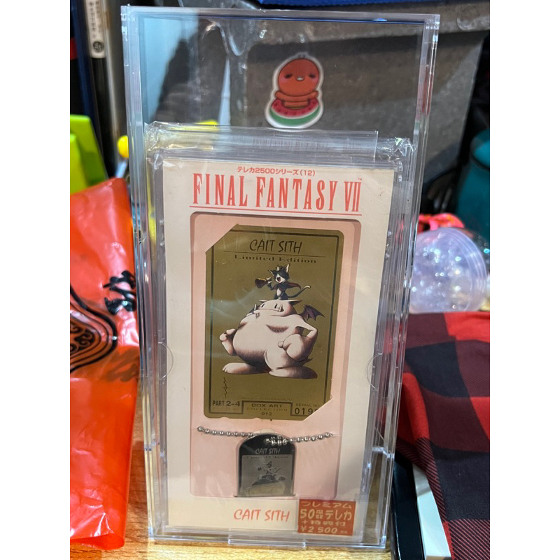 「可刷卡/已絕版/日本電話卡」太空戰士7/最終幻想七/Final fantasy 7 凱特西電話卡+吊牌（重製版/重生）