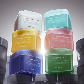 南他宿全家299免運 DKZ宰燦 x MEDIHEAL 盒/100片 調理棉片 去角質面片 保濕 積雪草 棉片 化妝棉片