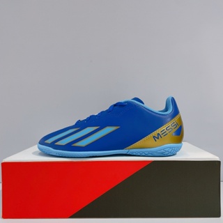 adidas X CRAZYFAST CLUB IN J MESSI 中童 藍色 梅西 室內 運動 足球鞋 IE8667