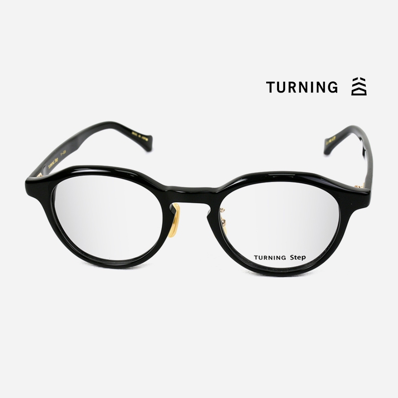 TURNING TP-328 日本谷口品牌眼鏡｜潮流復古板材黑色圓框眼鏡 男女生品牌眼鏡框【幸子眼鏡】