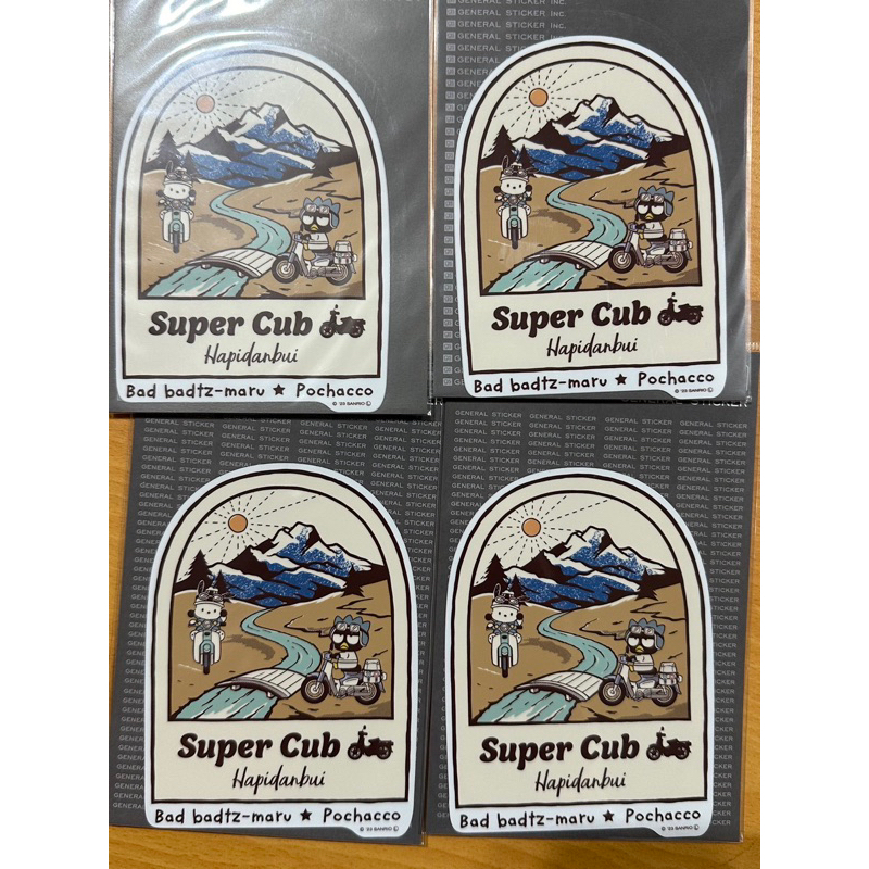 supercub 本田 三麗鷗酷企鵝 聯名 日本製 露營場景貼紙 日本販賣限定  HONDA cub