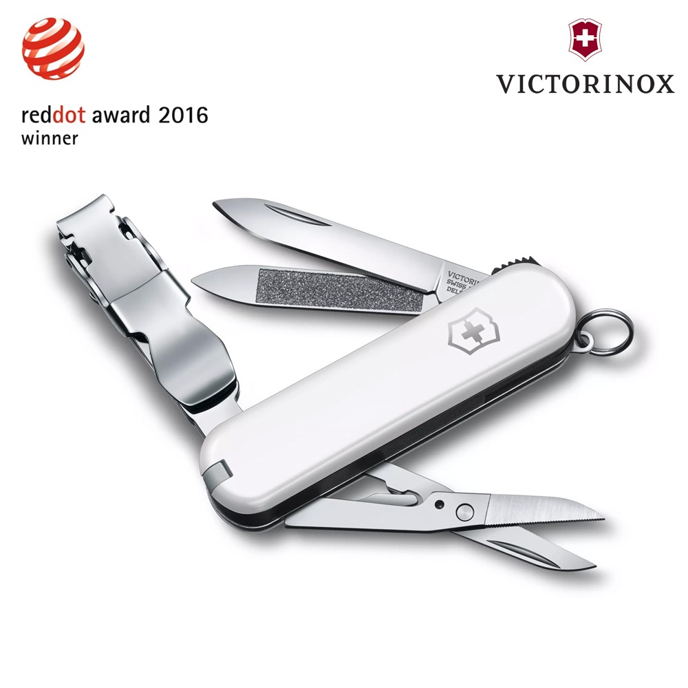 VICTORINOX Nail Clip 580瑞士刀0.6463.7 白色 (8功能) / 瑞士維氏 口袋刀 指甲剪