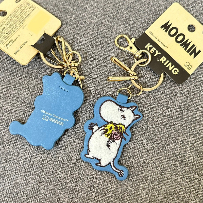 🎏現貨🎏  姆明家族 嚕嚕米 刺繡 仿皮革 鑰匙圈 日本代購 MOOMIN 吊飾 療育 交換禮物