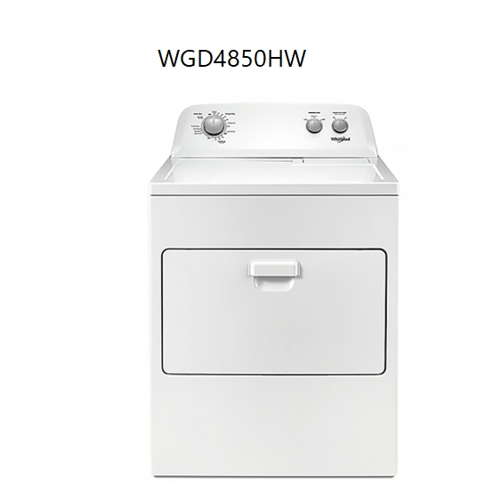 【Whirlpool 惠而浦】WGD4850HW12公斤 下拉門瓦斯型直立乾衣機