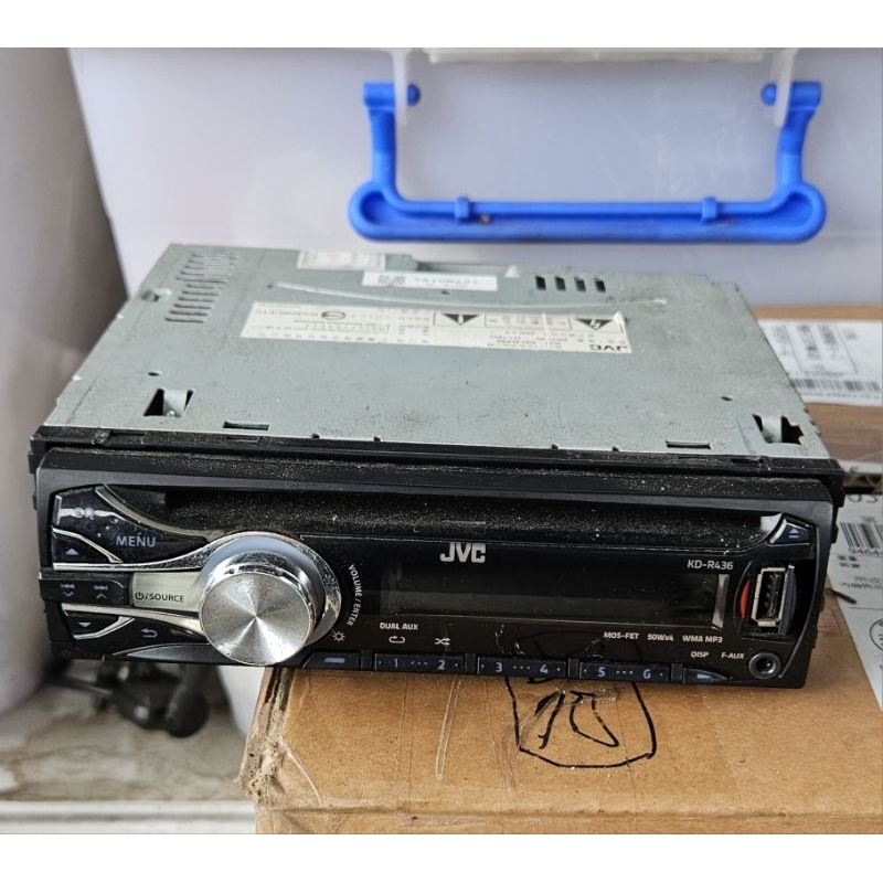 JVC KD-R436汽車音響 中古 含前6.5吋pioneer喇叭一對  標誌 206 peugeot 206