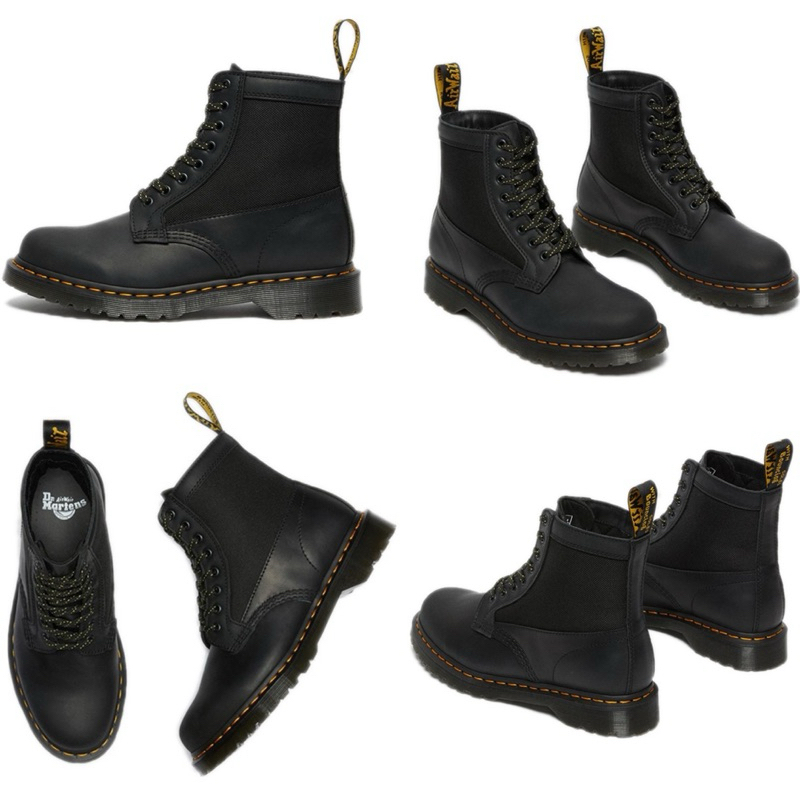 BENSON HOUSE DR.Martens1460馬丁靴 8孔 帆布拼接 軟皮 男女款