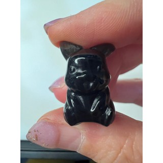 黑曜石皮卡丘 吊墜 擺飾 天然曜石