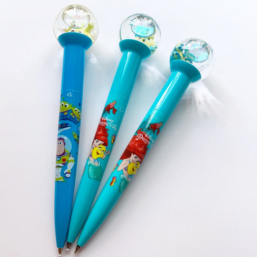 日本 迪士尼 三眼怪 美人魚水晶球 原子筆