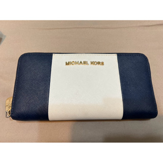 二手 Michael Kors MK 長夾 海軍藍 女用長夾