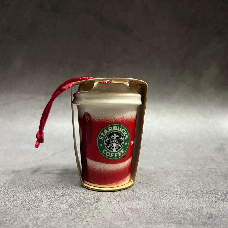 星巴克 Starbucks 迷你陶瓷吊飾 小吊飾 咖啡杯 聖誕節