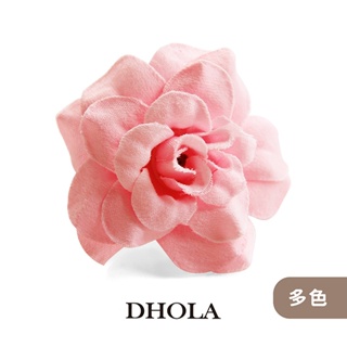 DHOLA｜【多色 - 4.5CM捲邊毛布玫瑰-4朵】人造花 花藝 花蒂 塑膠假花 DIY材料 朵拉手藝