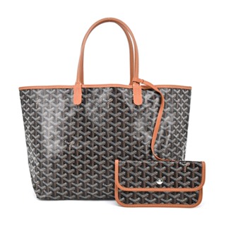 GOYARD 防水帆布LOGO子母購物包(小/棕黑)｜100%原廠真品｜JS Maxx官方旗艦館