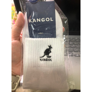 KANGOL 男襪 短襪 透氣吸汗 棉襪 運動襪 基本款Logo 白襪