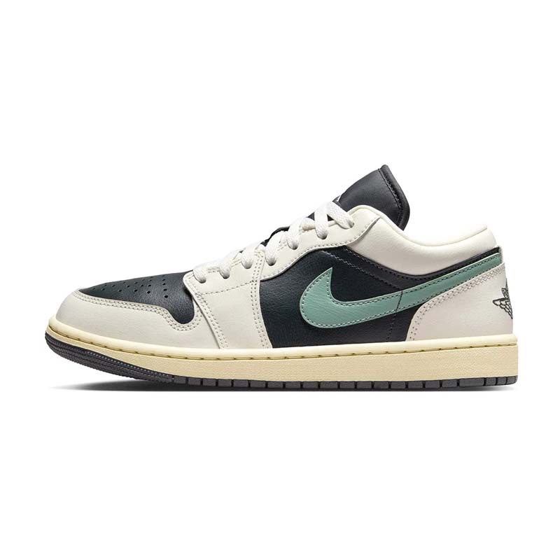 Air Jordan 1 Low "Jade Smoke"  黑綠 倒鉤平替版 女鞋 男女段 DC0774-001