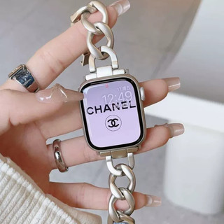 單排鏈金屬錶帶 拼接金屬錶帶 適用 Apple Watch S12 11 10 9 8 7 6 45/49mm 46mm